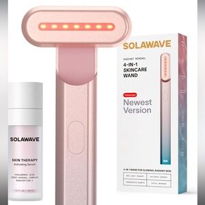 NEW Solawave 4-in-1 Radiant Renewal Wand and Serum Bundle